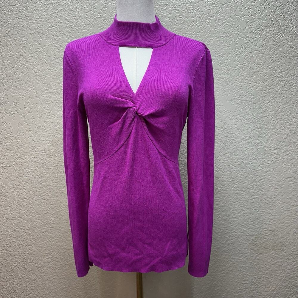 INC International Concepts Women Purple Turtleneck Sweater Medium